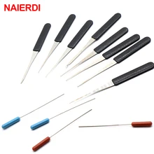 Naierdi 12 pçs ferramenta de serralheiro quebrado chave remover automático conjunto extrator chave bloqueio picareta ferragem aço inoxidável lidar com ferramentas diy