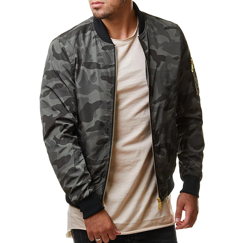 Spring Autumn Casual Fashion Slim Bomber Jacket Men Overcoat Baseball Jackets Men's streetwear Jacket Male Clothing Tops Jacket