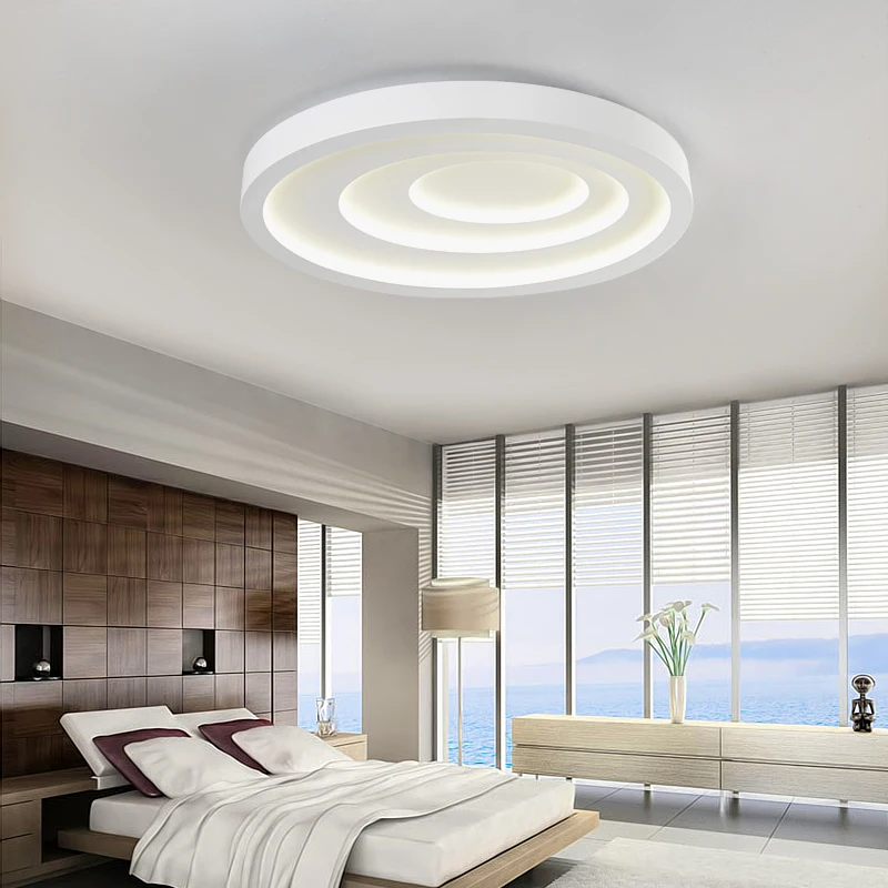 Modern Iron Ceiling Lighting Lamps Bedroom Living Room Study