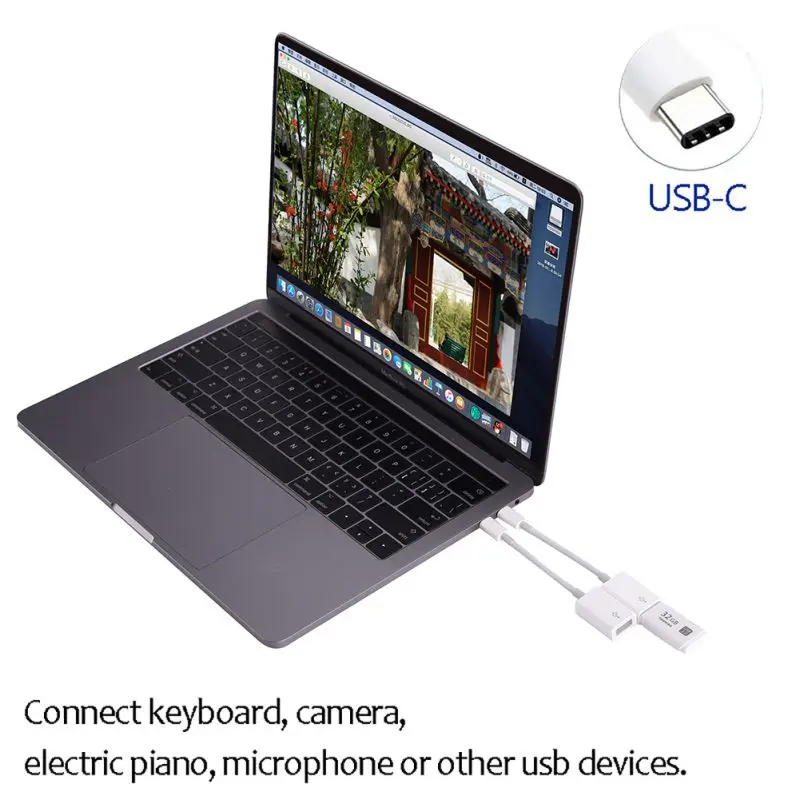 Кабель для передачи данных USB-C type-C к USB 3,0 OTG разъем шнур для телефона камеры планшетного компьютера
