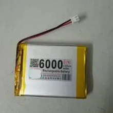 3,7 V 505575*2 6000 mAh полимерная литиевая батарея литий-ионная аккумуляторная заряжаемые аккумуляторы