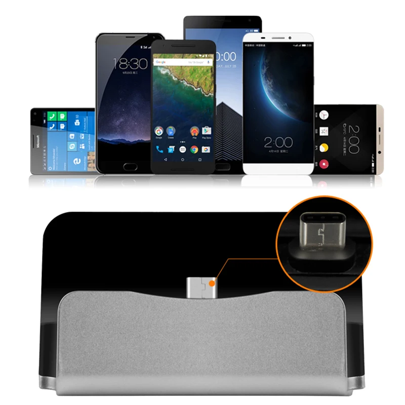 

USB Type C usb Charging Dock Station Docking Charger For Huawei Honor 8 V9 P9 P10 Plus p20 pro P20 lite mate 20 pro honor 10 V9
