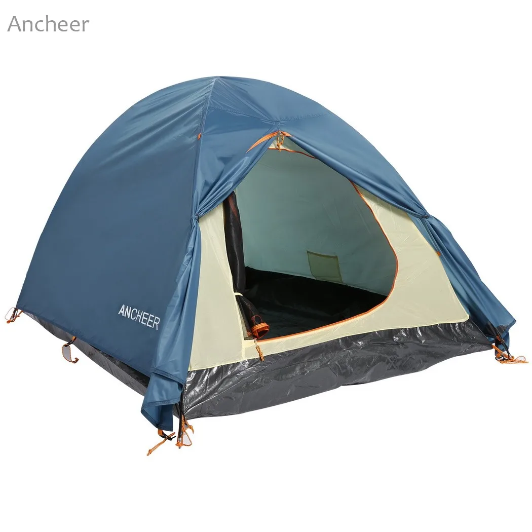Brand New Camping Tent 2 Person Camping Hiking Tent Dual Layer 2 Pole