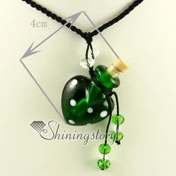 

Perfume bottle necklaces lampwork blown Italian venetian murano glass pendants necklaces jewelry Good quality
