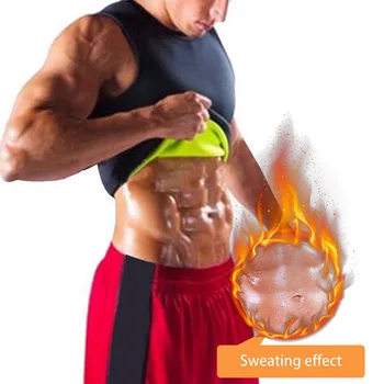 

Men's Slimming Bodybuilding Shapers 2019 New Waist Abdomen Fat Burning Clothing Corset Gym Tank Top