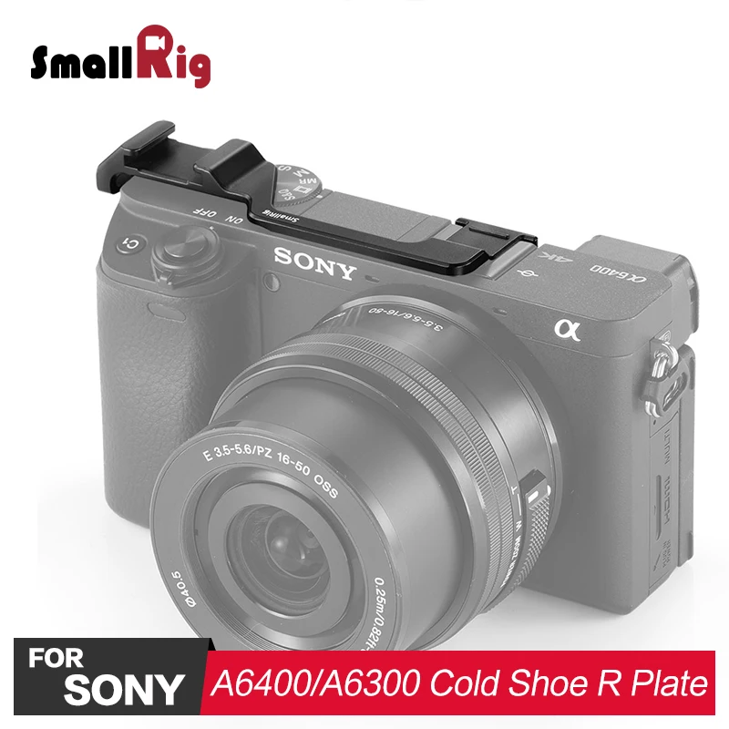 

SmallRig Cold Shoe Relocation Plate for Sony A6100 / A6300 / A6400 Camera For Microphone Flash Light Attach Vlogging Rig 2317