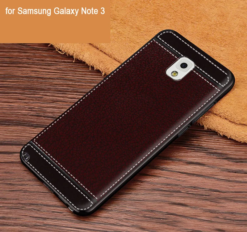 Кожаный чехол для samsung Note 3 Note4 Note 5 Note8 Note 9, мягкий черный силиконовый чехол для samsung Galaxy Note 3 4 5 8 9, чехол