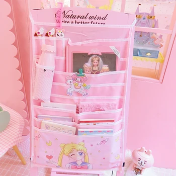 

Cartoon Sailor Moon Hello Kitty My Melody Cinnamoroll PomPomPurin Cosmetic Bags Wall Hanging Organizers Bag Storage Makeup Bags