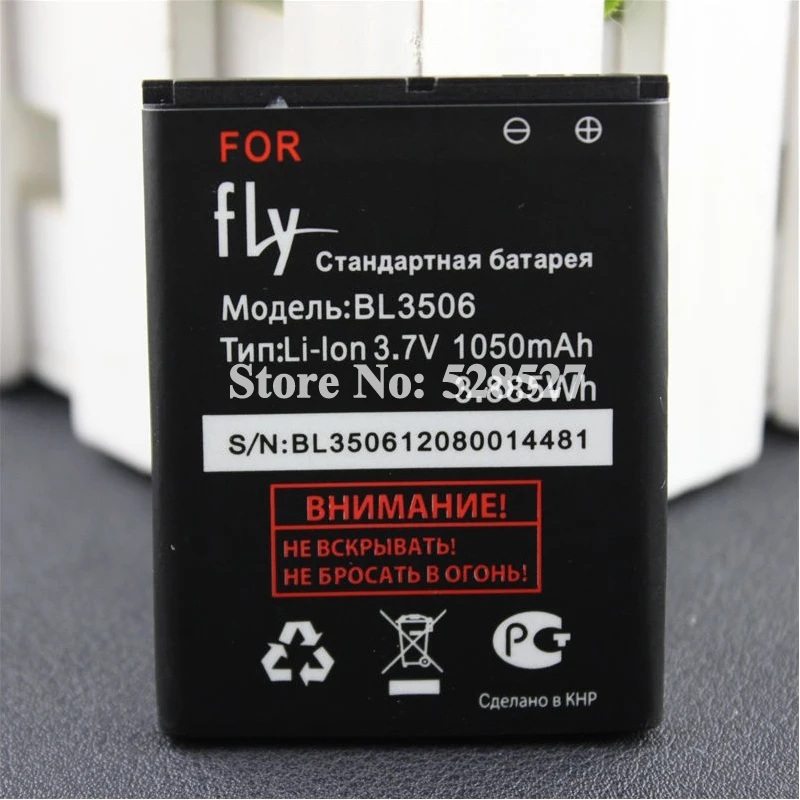 Высокое качество 1050mAh аккумулятор BL3506 запасной для Fly смартфона|battery for fly bl3506|bateria