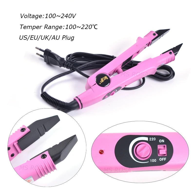 Hair Connector Extensions Iron US Plug Hair Extension Connector Fusion Heat Iron Tools