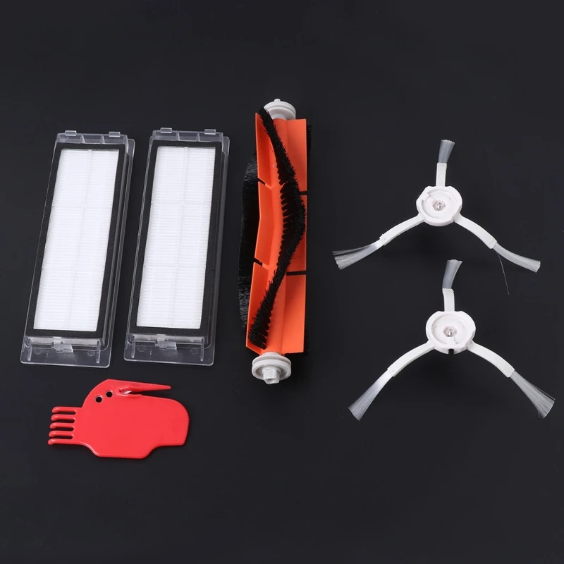 Spare Replacement Parts For Xiaomi Robot Main Brush+2 Side Brushed+2 Filters New Spare Replacement Parts For Xiaomi Robot Main Brush+2 Side Brushed+2 Filters New