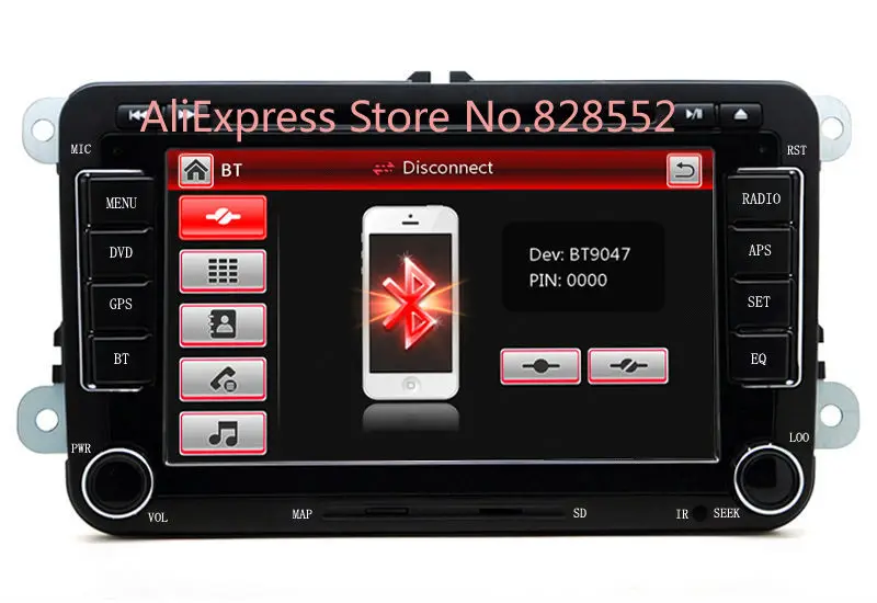 Sale Factory Price Free Shipping Car DVD Player For VW/Volkswagen/Passat/POLO/GOLF/Skoda/Seat With 3G USB GPS BT IPOD FM RDS Free Map 2