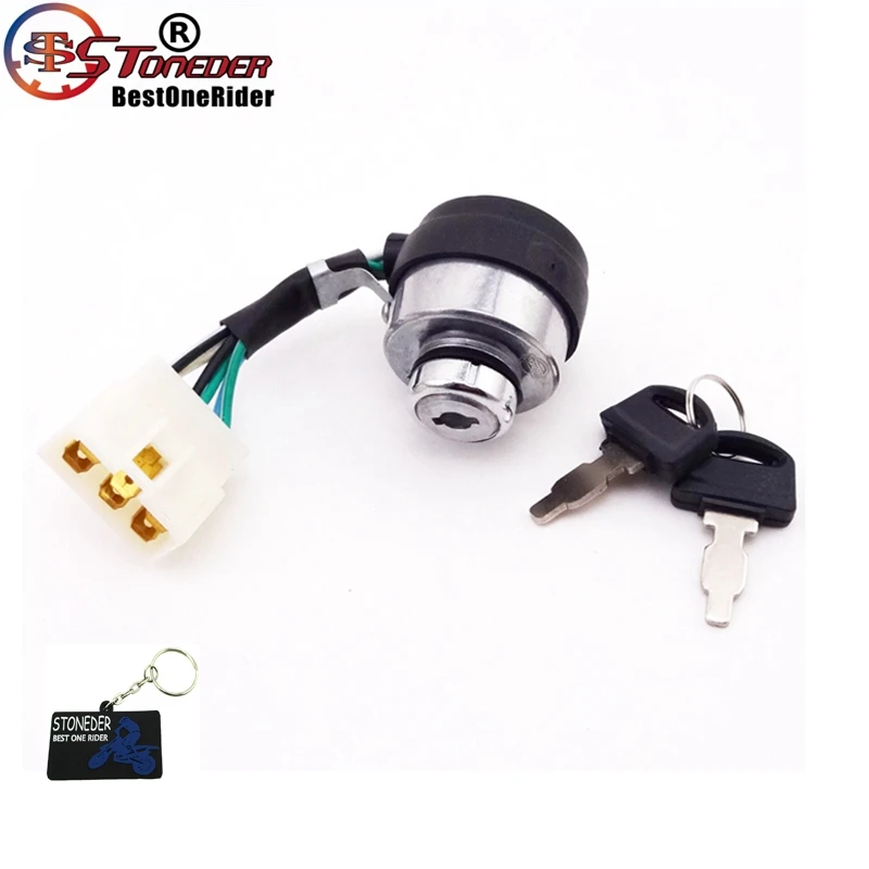 

STONEDER 6 Wire Start Kill Ignition Key Switch For DuroMax XP4400E EH XP8500E XP10000E 188F 190F 5KW 6KW 7KW Gasoline Generator