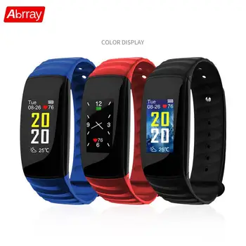

Abrray Fashion Smart Sport Watch Color Screen Pedometer Watch Women Fitness Step Tracker Digital Men Wristband Message Reminder