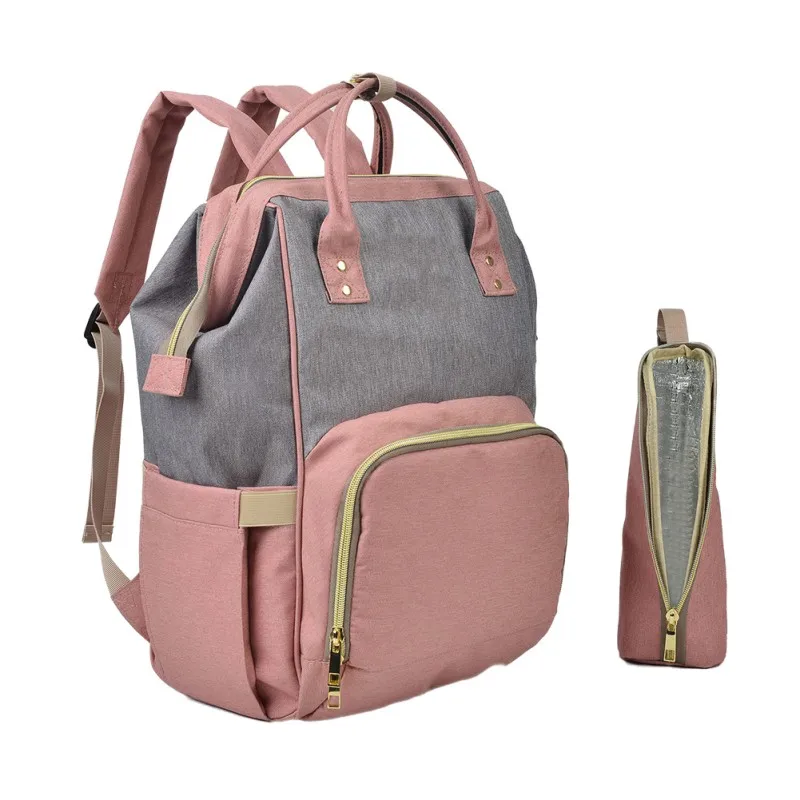  Fashion Mummy Bag Zippers Fashion Bag Waterproof Backpacks Men Women Travel Bag Diaper Bag Large Ca