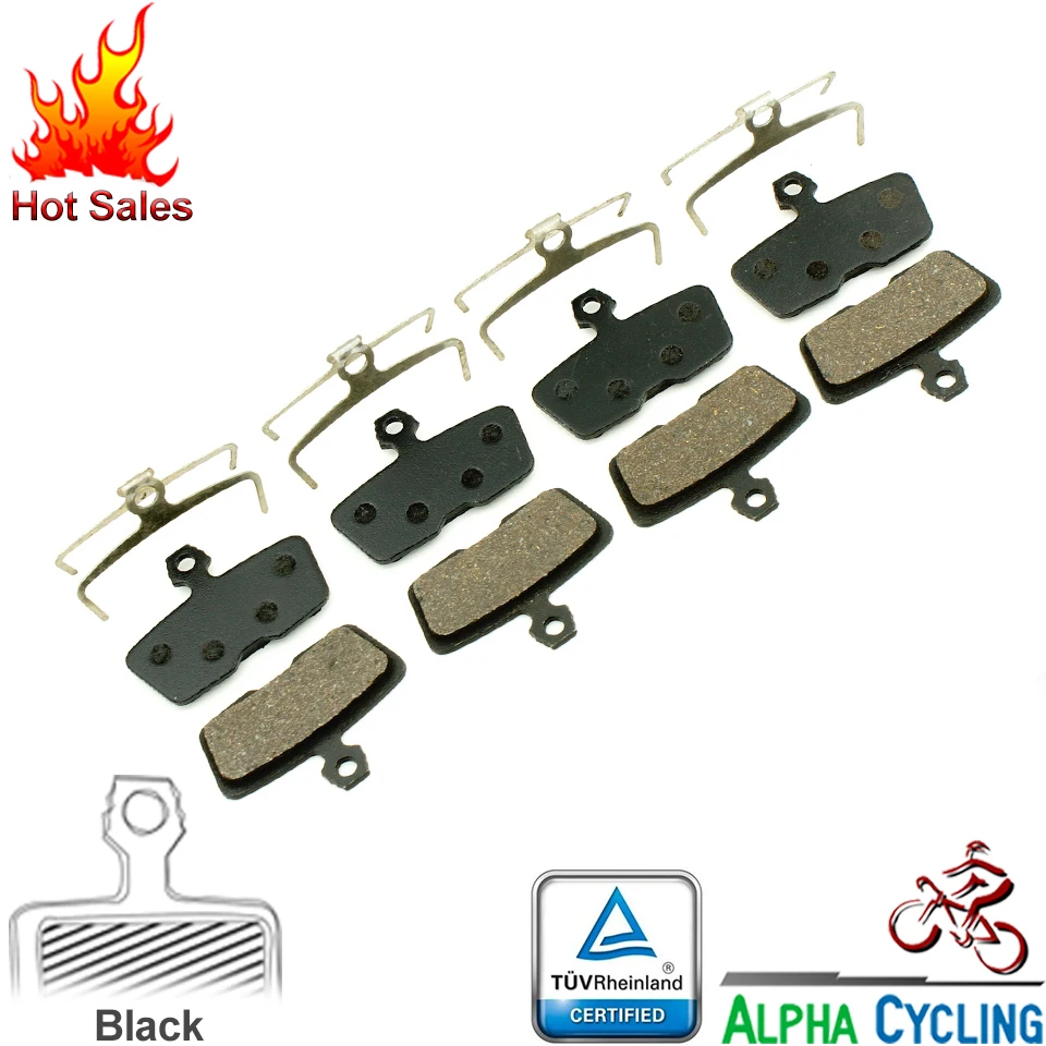 

Bicycle Disc Brake Pads for AVID Code R or for SRAM CODE R Hydraulic Disc Brake, 4 Pairs for 4 calipers