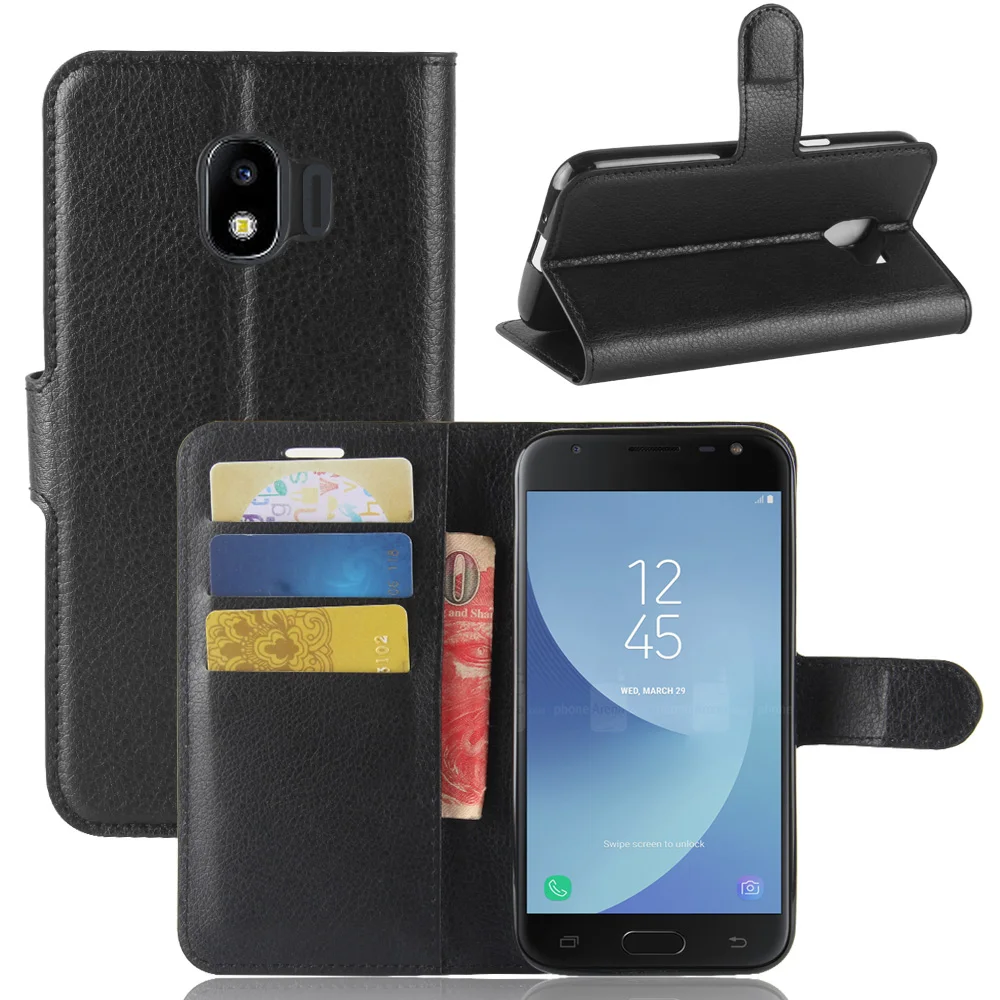 Модный чехол бумажник из искусственной кожи для Sasmsung Galaxy J2 Pro 2018/ Grand Prime защитный