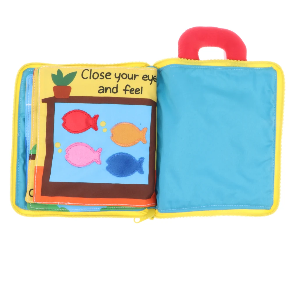 3D Cloth Books Baby Montessori Learn to Dress Early Basic Life Skills Toy Teaching Clocks Color Shapes Zip Snap Lace Tie Puzzle
