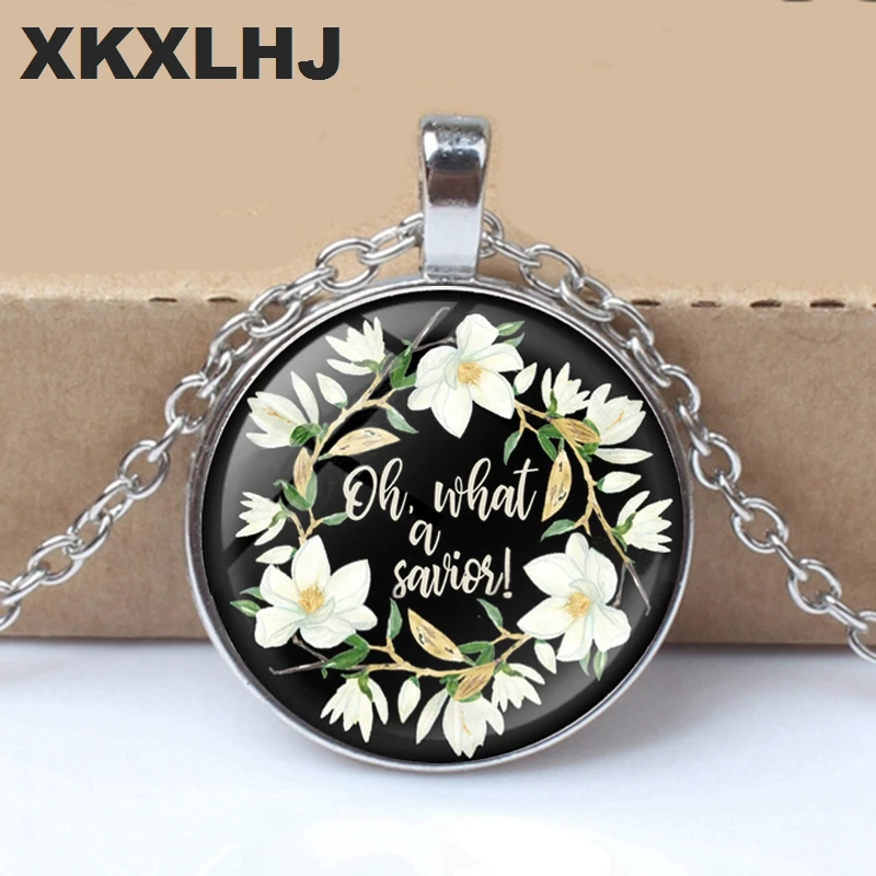 

XKXLHJ New Bible Verses Necklace Glass Dome Pendant Necklaces Scripture Quote Jewelry Christian Faith Inspirational Gifts