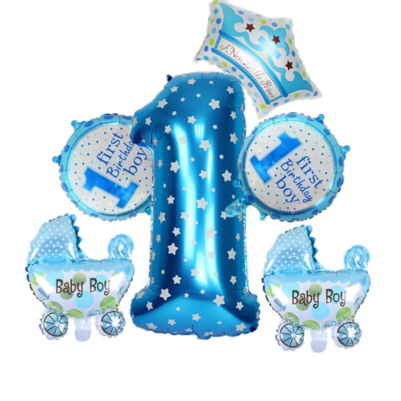 

1 кулак, фотофольгированный Гелиевый шар для детского праздника, украшение для первого дня рождения мальчика и девочки, товары для вечевечерние