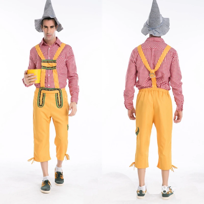 Farmer Suspenders Clothing For Adult Men German Oktoberfest Halloween