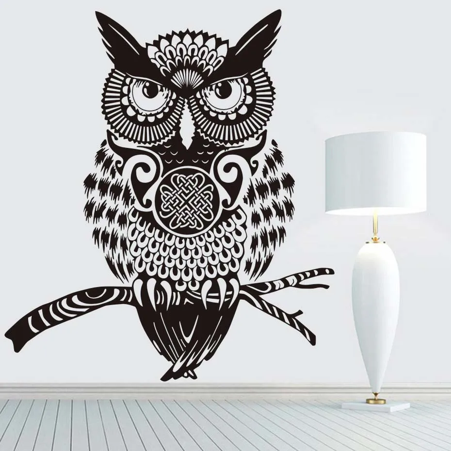 High Quality Wall Art Decals Home Decoration Accessories Brown Owl Wall Sticker For Kids Rooms