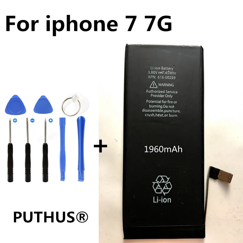 Для iphone 7 Батарея 0 цикл 3 8 V 1960Mah внутренняя литий-ионная батарея Замена для +