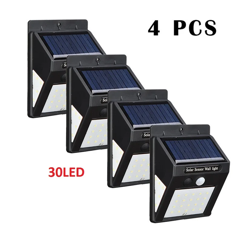 20/30/48 LED Solar light Bulb Outdoor Garden lamp Decoration PIR Motion Sensor Night Security Wall light Waterproof