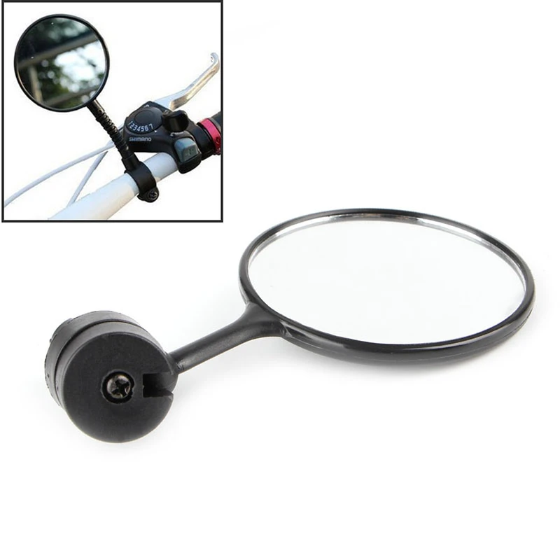 QILEJVS Safety Mirror 360 degree Bicycle Bike Handlebar Flexible