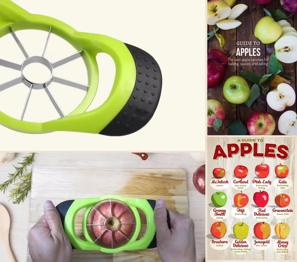 Новинка года Apple Slicer Corer Cutter Wedger Divider 8 ультра-острые лезвия из нержавеющей стали противоскользящая ручка Кухонные гаджеты