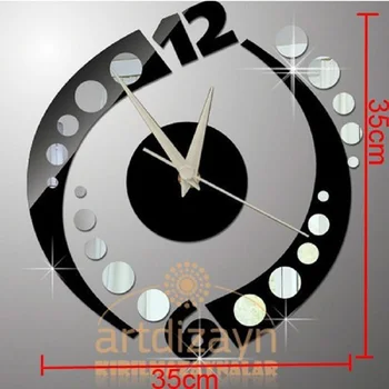 

relojes de cocina pared vintage wall sticker clock wanduhr watch pared orologio parete klok horloge murale acrylic diy single