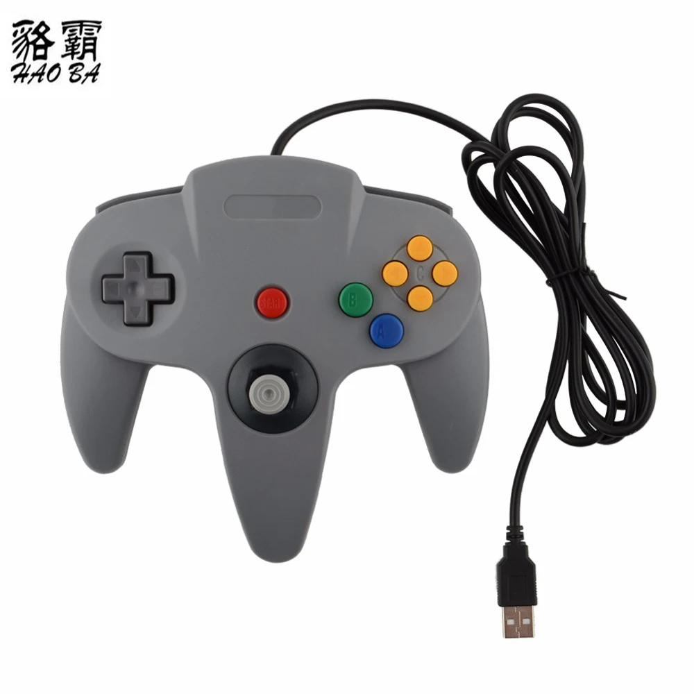 

HAOBA Wired Joystick Controller Gamepad For HAOBA Gamecube N64 Controller with USB Or GC For PC Mac Controle