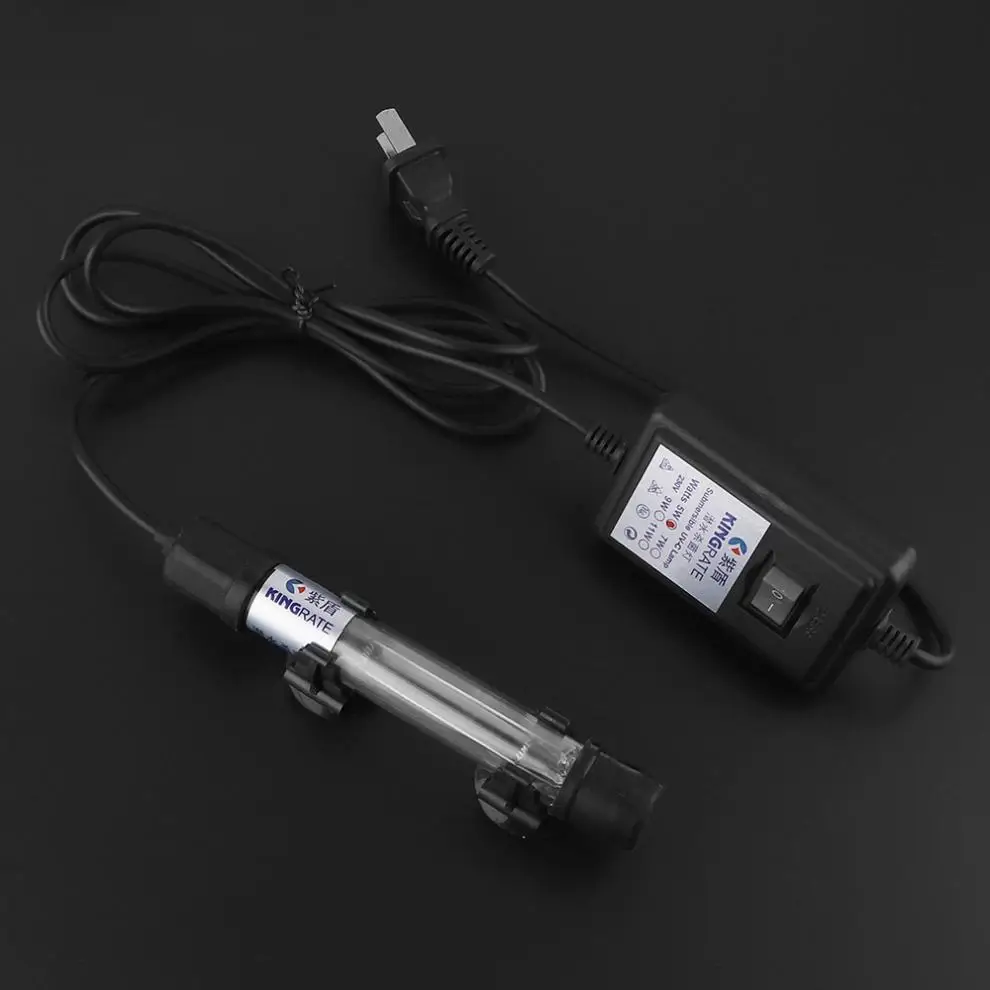 5 Вт УФ-стерилизатор лампа, светильник, Ультрафиолетовый фильтр с силиконовой водонепроницаемой головкой и присоской для аквариума