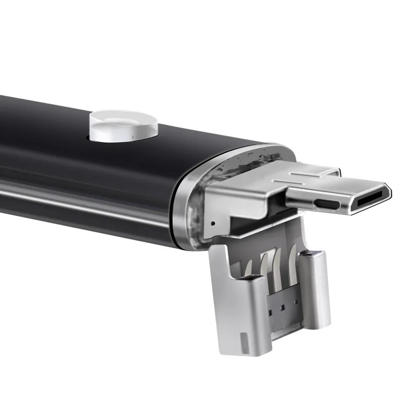 2 в 1 Водонепроницаемый светодиодный мини wifi камера USB эндоскоп провод змеиная трубка инспекционный бороскоп для Android PC камера