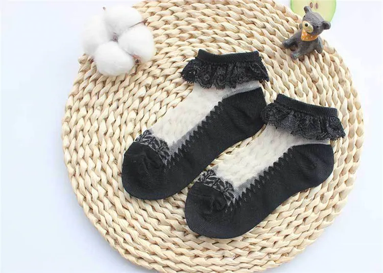 Кружевные носки с рюшами и бантом для девочек; Skarpetki Pack Calcetines Dla Dzieci Meias Menina; Chaussette Enfant Kniekousen Baby