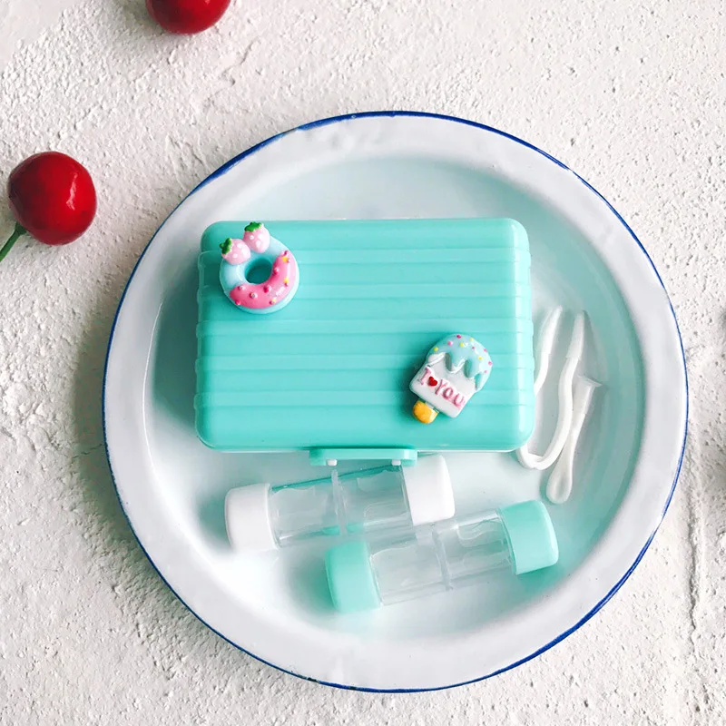 

Color Trunk Contact Lenses Case For Lenses Container Contact Lens Cleaner Lens Travel Mirror Travel Kit Eyewear Cases