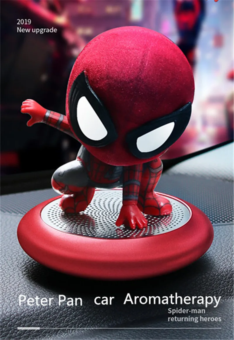 Cartoon Air Freshener with Clip Car Styling Perfume For Air Condition Vent Outlet The Avengers Marvel Superman Batman Fans