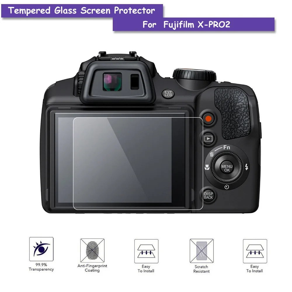 Optical Glass Screen Protector to fit Fujifilm X-Pro2 Camera
