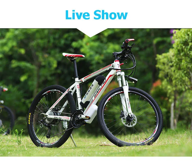 Clearance 26inch Hydraulic disc brake 27speed electric mountain bike 48V lithium battery smart electric bicycles 500W motor aluminum frame 18