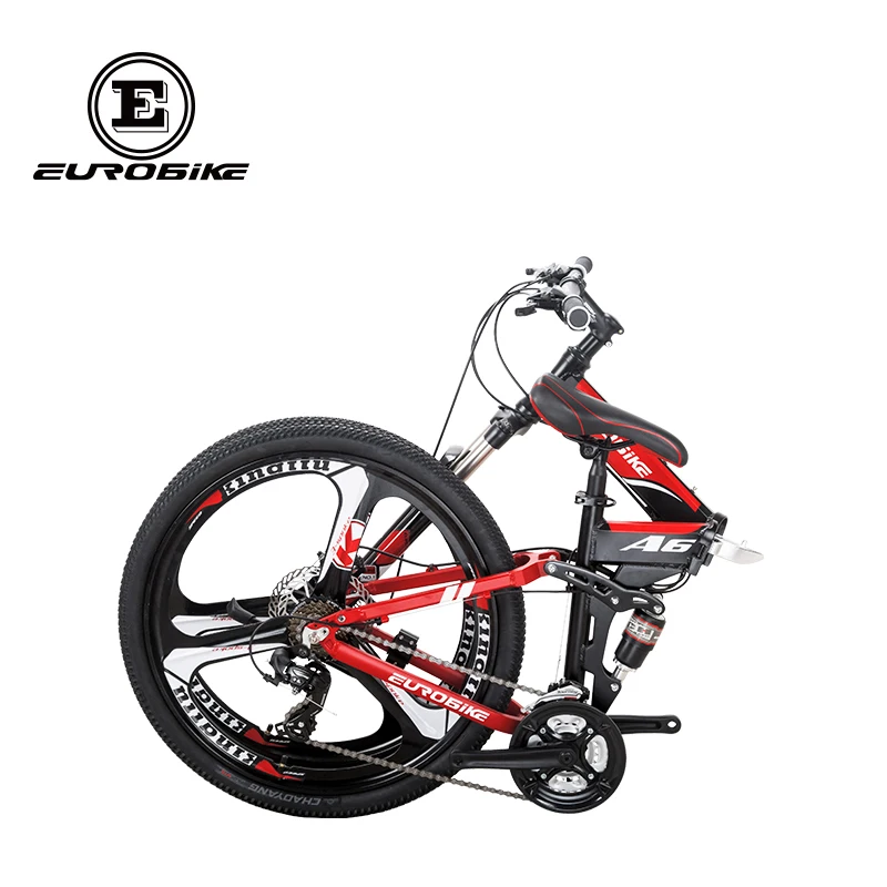 EUROBIKE складной велосипед 26 дюймов алюминиевая рама 21 скоростные шестерни двойная