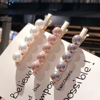 

Fashion Imitiation Pearl Hair Clip Barrettes for Women Girls Handmade Pearl Flowers Hairpins Hair Accessories Pearl Hair Clips