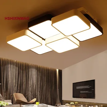 

New Cube LED Rectangular Living Room Bedroom Ceiling Light Simple Modern Acrylic Study Ceiling lights AC90-260V