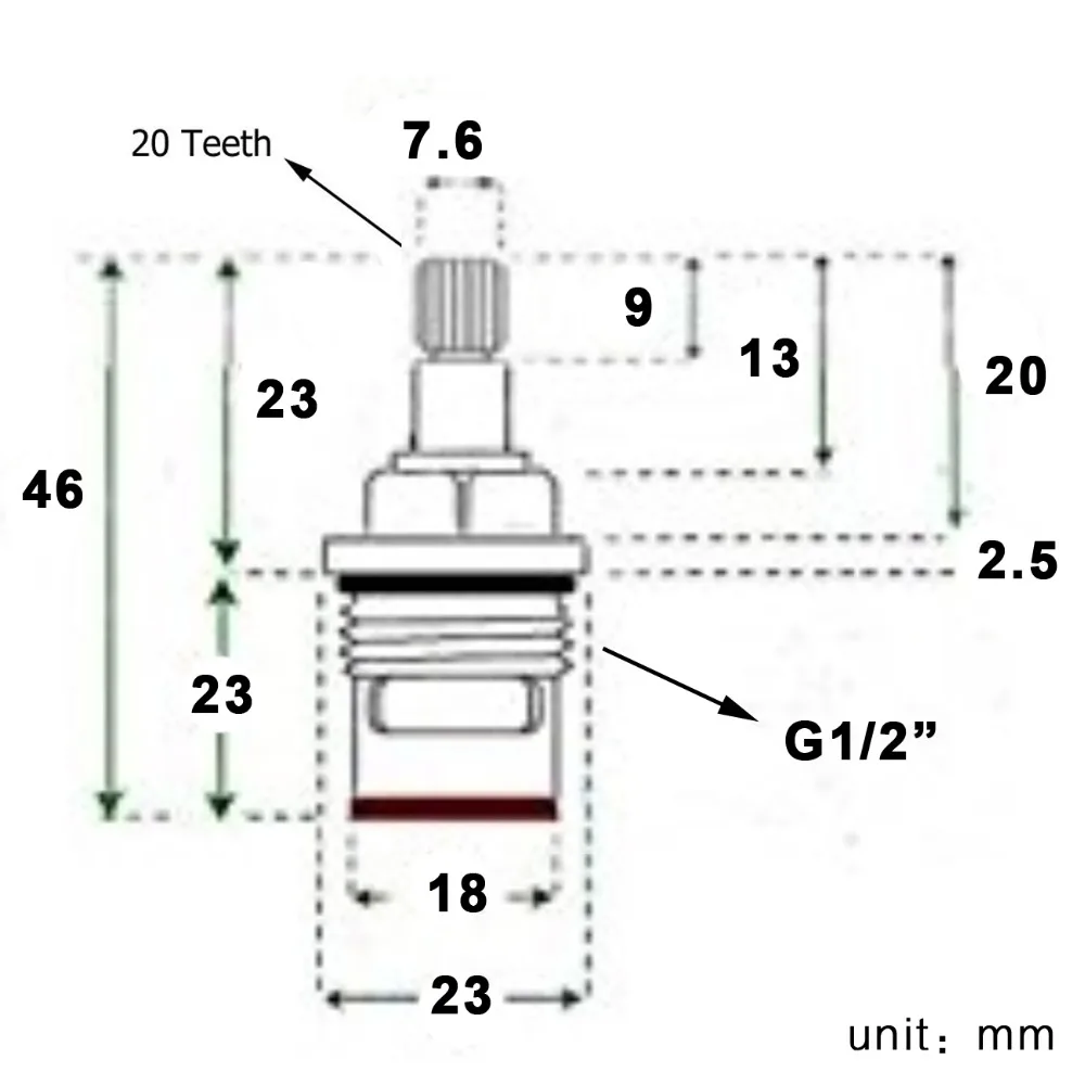 Керамический кран 1/2 дюйма с холодной заменой картриджа 24 сплава|valve flange|cartridge