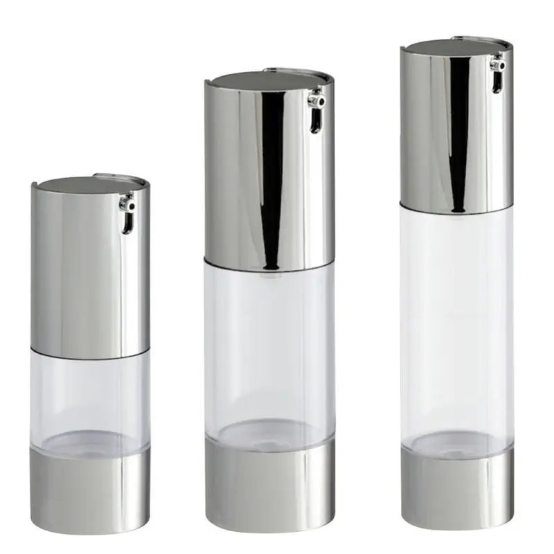 

1pcs 15ml/30ml/50ml Portable Vacuum Press Pump Airless Empty Bottles Cosmetic Lotion Containers Spray Travel Vials Screw Cap