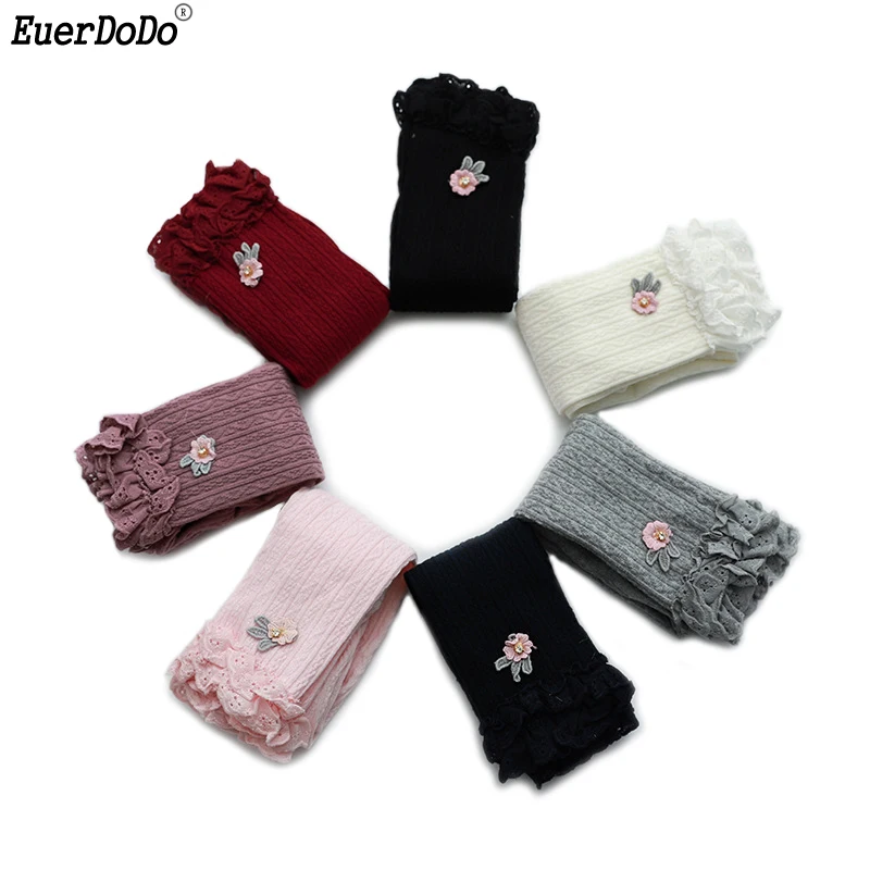 

0 1 2 3 Years Baby Leggings For Girls Lace Slim Girl Pants Spring Autumn Cotton Toddler Trousers Kids Bottoms