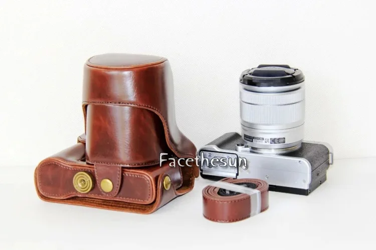 PU leather camera bag fuji -13