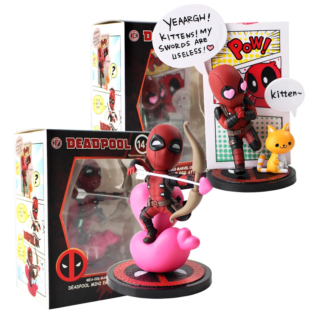 

New Hot Toys Deadpool Mini Egg Attack Series MEA-003 / MEA-006 Deadpool Doll Figurine PVC Action Figure Collectible Model Toy