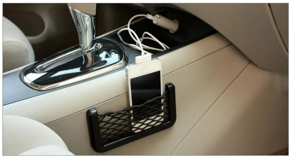 1 шт. самоклеящаяся автомобильная сторона сиденья для хранения, сетчатый карман, органайзер для кошелька, ручки для ключей, карты для мобильного телефона, CHIZIYO