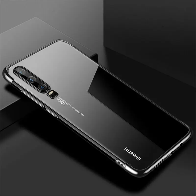 ТПУ защитный чехол для huawei Honor 8S 8X 8C 8A Y7 Y6 Y5 мягкий чехол для P20 Pro lite Nova 3 3i чехол для сотового телефона защитный чехол - Цвет: Черный