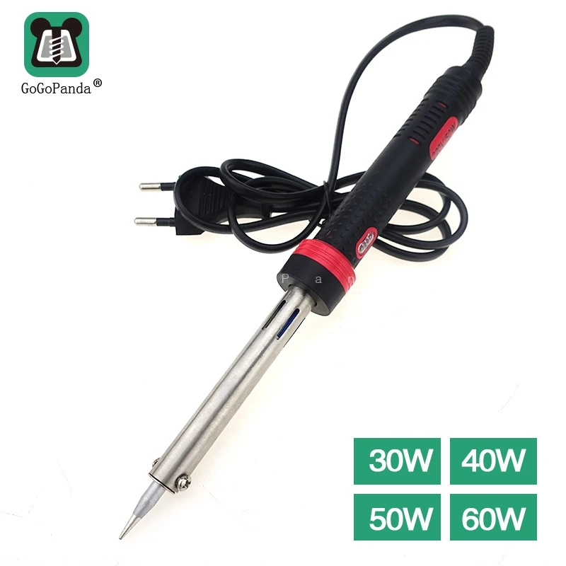 Free Shipping New Electric Solder Iron 220V External Heat Handtools Pen Type With Indicator Light EU 25 30 40 50 60W GP014A gas welding machine